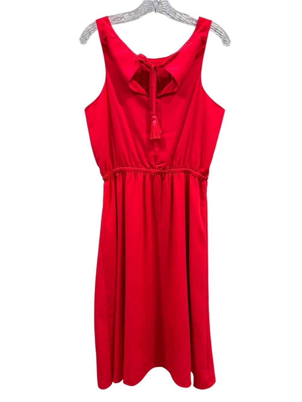 Vibrant coral Athleta sleeveless dress - Picture 3 of 6